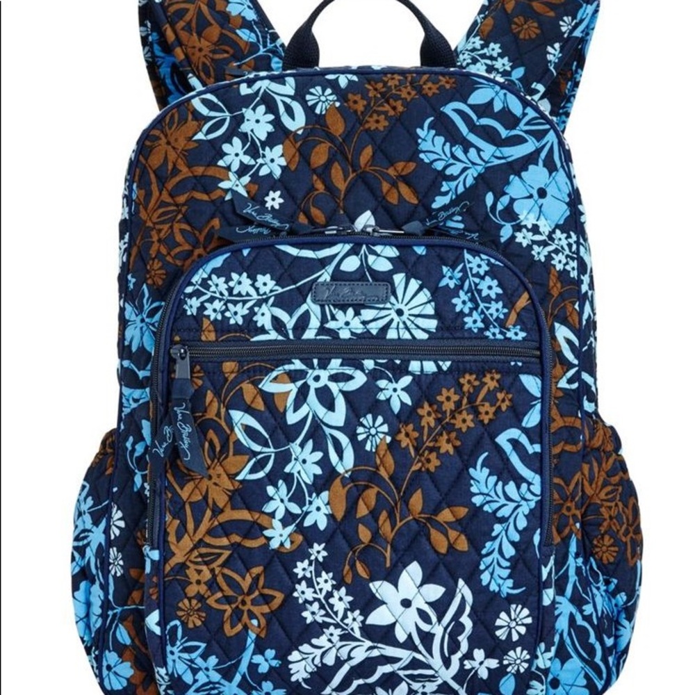 vera bradley campus tech backpack java floral